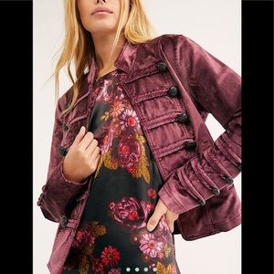 Velvet Military Jacket